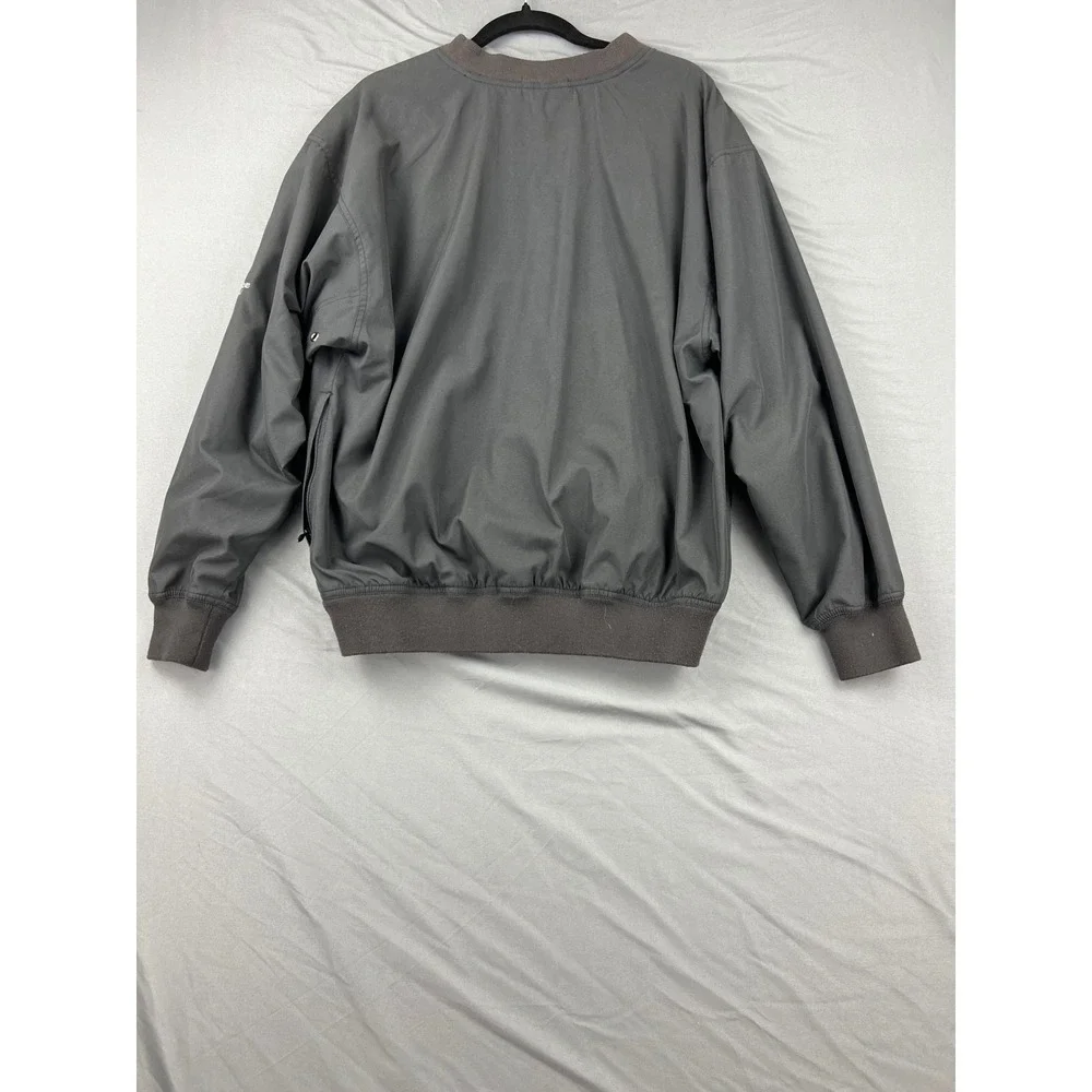Ross Bridge Golf Windbreaker Pullover Mens Medium Gray Good RTJ Golf Trail VNeck